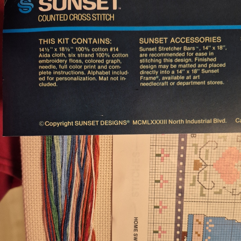 Sunset Home Sweet Home Counted Cross Stitch - Picture 5 of 5